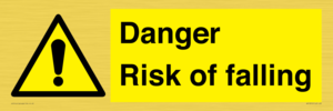 Danger Risk of falling